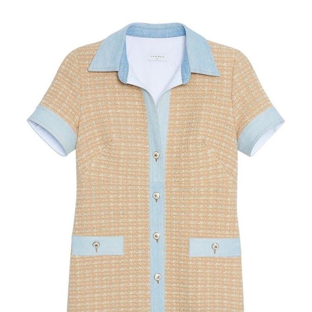 Sandro mella tweed mini dress